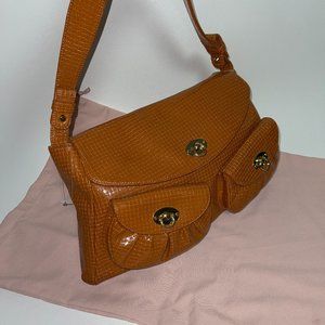 GOLDEN BLEU (NEW!) leather bag